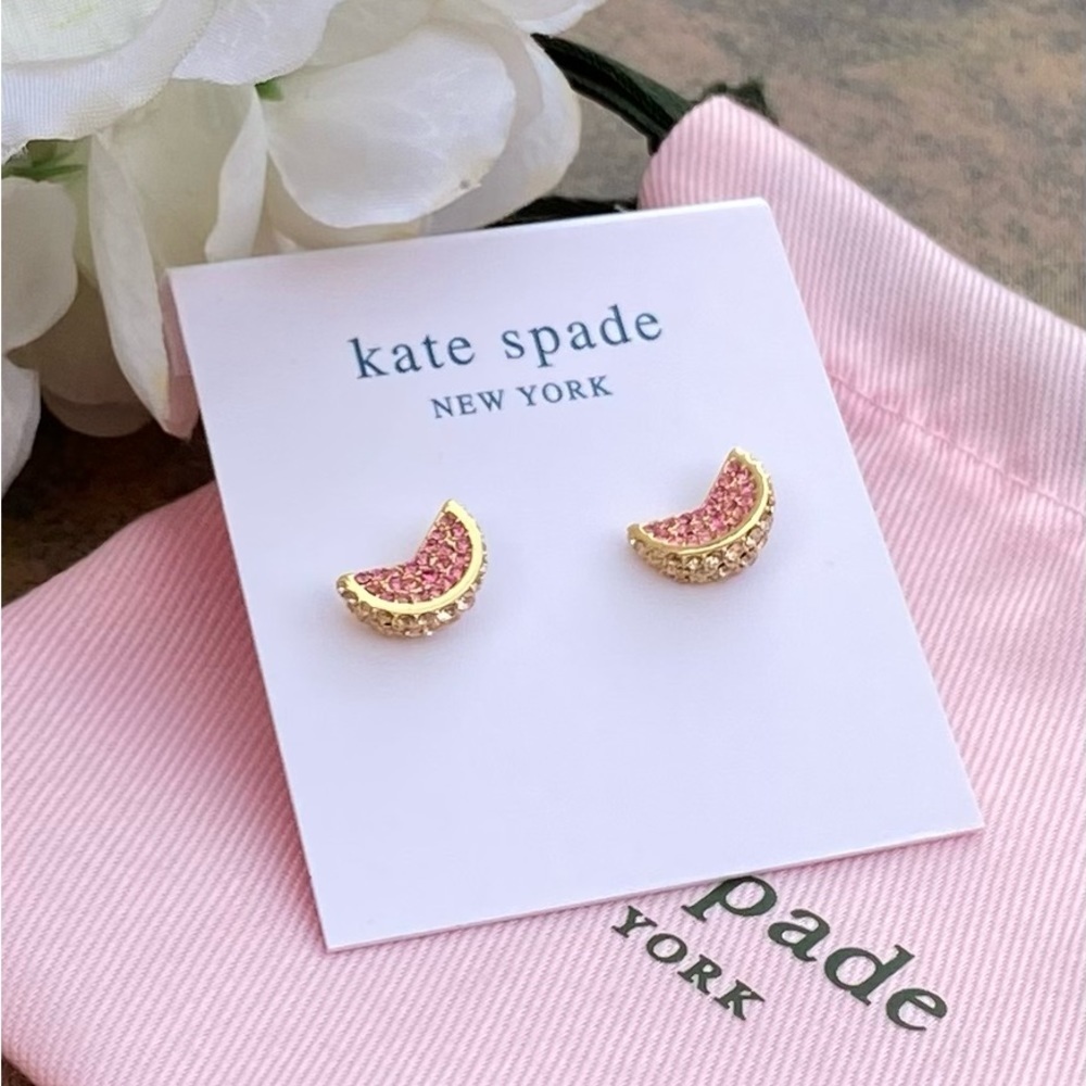 NWT KATE SPADE ♠️ FRUIT SALAD PAVE GRAPEFRUIT STUD EARRINGS